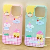 ราคา เคสไอโฟน 11เหมาะสำหรับ IPhone 17 11 15 16 13 12 14 Pro Max XR XS X Max 7 8 15 Plus ดอกไม้เมฆฝนลูกสุนัขบ้าน 2 in 1 ปกอ่อน (28092457054)