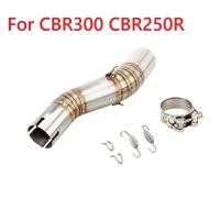 ราคา 51MM For Honda CBR300R 2013-2019 CB300F 2015-2018 Motorcycle Exhaust Muffler Mid Link Pipe Slip On (49653515650)