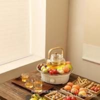 ราคา ล้อมรอบเตาชาต้มผ้าไหมชากาน้ําชาโบราณที่เรียบง่ายเตาชาเตารอบทิศทางชุดแก้วทนความร้อน เฟย โปร่งใส แฟน-227 เช่น (51155635381)