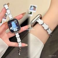 ราคา Little White Rabbit สายโลหะสําหรับ Apple Watch iWatch series 11th 10/9/8/7 Ultra 3 SE3 49 มม.45 มม.44 มม.46 มม.42 มม.41 มม.40 มม. (42925137286)