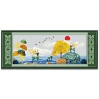 ราคา ปักครอสติส กวาง สัตว์ สไตล์จีน ปักครอสติช 14/11CT (48457179345)