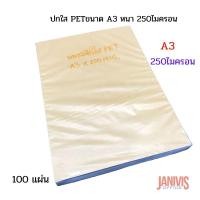 ราคา ปกพลาสติกใส PET A3 x250ไมครอน(0.25มม.)100แผ่น (พลาสติกใสทำ FACE SHIELD) (3829069596)