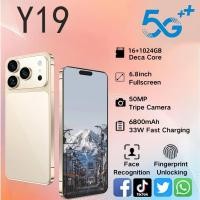 ราคา สมาร์ทโฟน Y19 6.8 นิ้ว 16GB + 512GB 6800mAh 5G มาร์ทโฟน Android รับประกัน 1 ปี (55602453064)