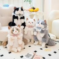 ราคา ตุ๊กตาแมวน่ารักพร้อมกระเป๋านักเรียน ดีไซน์เหมือนตุ๊กตาแมวจริง สำหรับสะสมและการจัดเก็บ (49257576677)