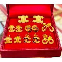 ราคา KMDGOLDต่างหูทองลายแฟชั่น 1/2สลึง-1สลึง สินค้าทองแท้พร้อมใบรับประกัน (18173790132)