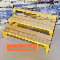 ราคา ชั้นไม้ 2 ชั้น ขั้นบันได โชว์สินค้าวางของขาย วางกลางแดด จัดห้องนอน ขนาดกxยxส 18X32X15CM. AS02-2*32 ส่งจากกทม. (23043919035)