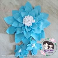 ราคา เนคไทผ้าม่านผ้าสักหลาด/เชือกผ้าม่านลายดอกไม้ 1 ชิ้น/ชิ้น (PRE ORDER) (29044231936)