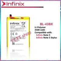 ราคา แบตเตอรี่ Infinix Note 5 / Note 5 Stylus BL-43BX 4500mAh ประกัน 3 เดือน (41663580497)