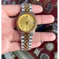 ราคา Seiko 5 Automatic Datejust สองกษัตริย์ หน้าปัดสีทอง (25059343912)