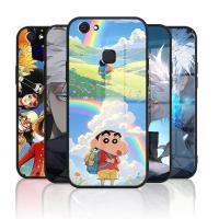 ราคา ปลอกแก้วสําหรับ Vivo V7 plus 1716 V7 1718 เคสกันกระแทกกระจกนิรภัย Back & Soft กรอบซิลิโคน Anti-Scratch กล้องป้องกัน Secure Fit Cover (41119728092)