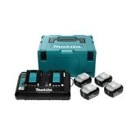 ราคา MAKITAชุดแบตเตอรี่และแท่นชาร์จ 18 V รุ่น MKP3PT184 ประกอบด้วยBL1850B (5 แอมป์) 4 ชิ้น+แท่นชาร์จคู่ DC18RDกล่องเครื่องมือ (47551523320)