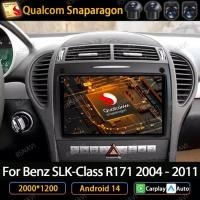 ราคา Android 14 Carplay Auto For Mercedes Benz SLK Class R171 SLK200 SLK280 SLK300 2000 - 2011 Car Radio (55356765392)