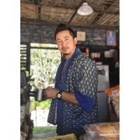 ราคา เสื้อคลุม Yukata ผ้าฝ้ายพิมพ์ลายสีหม้อฮ่อม (23253686756)