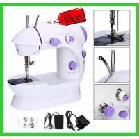 ราคา จักรเย็บผ้า ไฟฟ้า มินิ ขนาดพกพา Mini Sewing Machine จักรเย็บผ้าขนาดเล็ก พกพาสะดวก (สีม่วง) (7131605544)