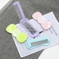 ราคา หวี ชุดกระจกหวีแบบพกพาขนาดเล็กแบบพกพาขนาดเล็กแฟชั่นหอพักนักเรียนสดสาวหวีขนาดเล็ก (40626159314)