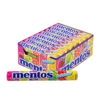 ราคา เมนทอส ลูกอมแท่ง เรนโบว์ 29.7 ก. x 24 (MENTOS Soft Candy Rainbow 29.7 g x 24) (10299891149)