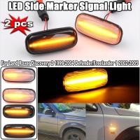 ราคา For Land Rover Defender TD5 98-15 Freelander 1 02-05 Discovery 2 99-04 2Pcs LED Side Marker Lamp Tu (47654566179)