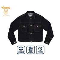 ราคา [CLEARANCE] Womens Jeans/Denim Jacket Type II 12.5Oz - ผ้ายีนส์ริมแดง ทรงปกติ สีฟ้าคราม - Copper Denim (29180169518)