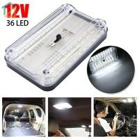 ราคา ไฟหลังคาภายในรถ 12V 36 หลอดไฟ LED สีขาวรถเพดาน LED โคมไฟ SHOPCYC1998 (43425115592)