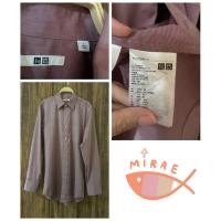 ราคา เสื้อเชิ้ตผู้ชายสีม่วงเงา Uniqlo (22647702272)