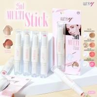 ราคา Ashley A-457 Multi Stick 2in1 blush contour คอนทัวร์และบลัชออนแบบแท่ง เนื้อชิมเมอร์ ติดทนสีชัด (29085588471)