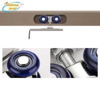 ราคา SKTH 2 ชิ้น/เซ็ตประตูบานเลื่อน Roller ฮาร์ดแวร์สไลด์ประตูรอก 4/8 ล้อ Rail Tra SKK (47856711208)