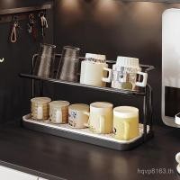 ราคา ชั้นวางถ้วยถ้วยกาแฟสองชั้นการจัดเก็บรับประทานอาหารชั้นวางด้านข้างชั้นวางโต๊ะรับประทานอาหารท่อระบายน้ําถ้วยน้ําถ้วยชาชั้นวางเคาน์เตอร์ 2พีจี (45157164163)