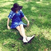 ราคา เดรสหม้อห้อมมัดย้อม เดรสผ้ามัดย้อมหม้อห้อมสีคราม ขนาดรอบ อกfree -43 ยาว 32-33" ผ้าสปัน (39596896)