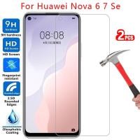 ราคา Tempored glass screen protector สําหรับ Huawei nova 6 7 กรณีบน huawey huawe nova6 nova7 6se 7se ป้องกันเคสโทรศัพท์กระเป๋า (54357220213)