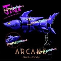 ราคา - Jinn - New League of Legends Arcane พวงกุญแจ JIX อุปกรณ์ต่อพ่วง Fishbones Blaster พวงกุญแจอุปกรณ์เสริมกระเป๋าจี้พวงกุญแจ (26317974134)