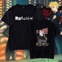 ราคา ยินดีต้อนรับ a Japanese Anime Mens Tshirts Tokyo Revengers Manga Print Tops Harajuku Cartoon Short-sleev Summer Black Te (23475102726)