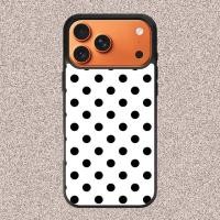 ราคา เคสสําหรับ iPhone 17 16 15 14 13 12 11 Mini Plus Pro Max TPU Rubber Custom Softcase Polka doted สีขาว (44806502133)
