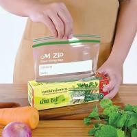 ราคา ถุงซิปพลาสติก M Zip (Food Grade) ปิดสนิทไม่รั่วซึม สะอาด ปลอดภัย ทนอุณหภูมิ -30 ถึง 100 องศา (20949262746)
