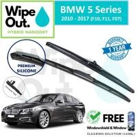 ราคา [PREMIUM] BMW 5 Series 2010 - 2017 (F10, F11, F07) ใบปัดน้ําฝน WipeOut HYBRID NANODRY SILICONE (ชุดหน้า) (43777488614)