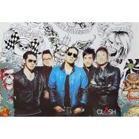 ราคา โปสเตอร์ รูปถ่าย วง ดนตรี ร็อก แคลช CLASH (2544-Now) POSTER 24”X35” Inch แบงค์ แคลช BANKK CLASH v1 (4488302055)