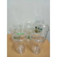 ราคา แก้วพลาสติก พร้อมฝาปิด เหมาๆ 8 ใบ ส่งต่อ (40556517523)