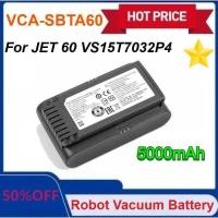 ราคา Samsung แบตเตอรี่เครื่องดูดฝุ่น VCA-SBTA60 ใหม่ 5000mAh สำหรับ 60 Turbo Jet 75E Complete VS15A6031R4 (46001248679)