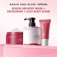 ราคา [เซต] Grace and Glow Rouge 540 Glow Body Wash + Body Serum + Body Scrub + Deodorant (18196772401)