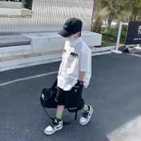 ราคา เสื้อแขนสั้นแฟชั่นเด็กสไตล์เกาหลี + กางเกงขาสั้น เสื้อผ้าเด็กผู้ชาย (28830191034)