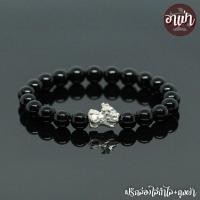 ราคา หินนิลดำ หินแบล๊คโอนิกซ์ Onyx ขนาด 8 มิล เบบี้ปี่เซียะ ปี่เซียะเด็ก เงินแท้ 92.5% หินแท้ 100% หินนิลกาฬ หินสีดำ หินมงคล (7017446298)