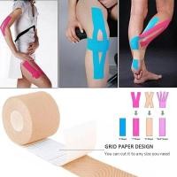 ราคา เทปพยุงกล้ามเนื้อ เทปบำบัด sport tape เทปพันกล้ามเนื้อ ยืดหยุ่น ขนาด5cm/2.5cm ป้องกันการบาดเจ็บ เทปติดกล้ามเนื้อ (29441864402)
