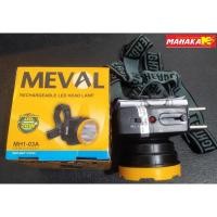 ราคา ไฟฉายคาดศีรษะ Led 3 วัตต์ Hi Power Mh1-03A Meval แบบชาร์จไฟได้ (12396018866)