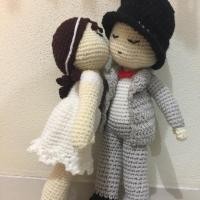 ราคา ตุ๊กตาไหมพรมบ่าว สาว (816573898)