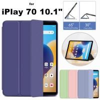 ราคา สําหรับ ALLDOCUBE iPlay 70 10.1 นิ้ว 2025 T1051 ฝาครอบแท็บเล็ต PU หนัง Slim Silicon สมาร์ทขาตั้งแม่เหล็กกรณีพลิก (51957054485)