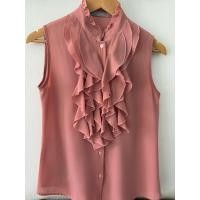 ราคา เสื้อชีฟองคอระบายสีชมพู cloth garden (40955029143)