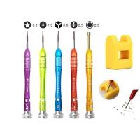 ราคา 6 In 1 Precision Screwdriver Set for iPhone 8 7 7P 6/6s Plus 5s/4s Disassemble Teardown Opening Repair Tools Kit schra (20844507841)