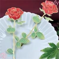 ราคา แลนฟี่ ที่คั่นกุหลาบ,สีแดงกุหลาบโลหะผสมจี้ที่คั่นโลหะ,วันแม่ทองทองเหลืองเครื่องเขียนอ่านหนังสือเครื่องหมายวันวา (29444230342)
