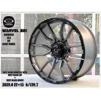 ราคา ล้อแม็กขอบ20 6รู139.7 กว้าง 9นิ้ว ออฟเซต15 ลาย MARVEL 221 สีเทากันขอบล้อดำ(ราคารวมทั้งหมด4ล้อ) (23077502820)