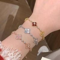 ราคา สร้อยข้อมือ ทองแดงชุบ 18เค ดอกไม้ทองแท้สร้อยข้อมือสุภาพสตรีเครื่องประดับ (40173520787)