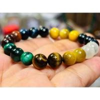 ราคา 22/7/68 กำไลหินคดไม้สัก สีแดง เหลือง น้ำเงิน เขียว+ เซเลไนต์ 8 มิล (27538927701)